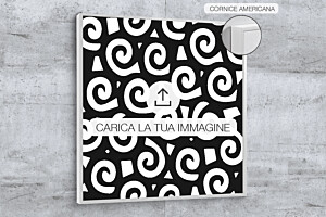 Quadro in Alluminio nero personalizzato