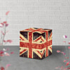 Pouf in SIMIL-PELLE British