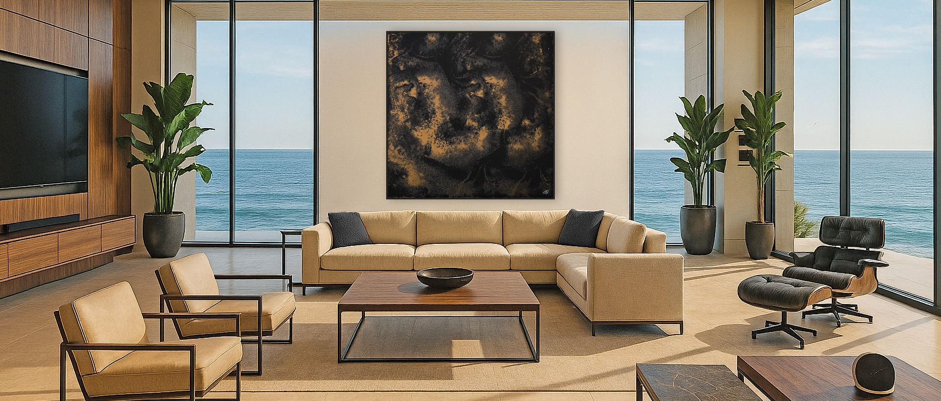 Quadro Bronze Noir